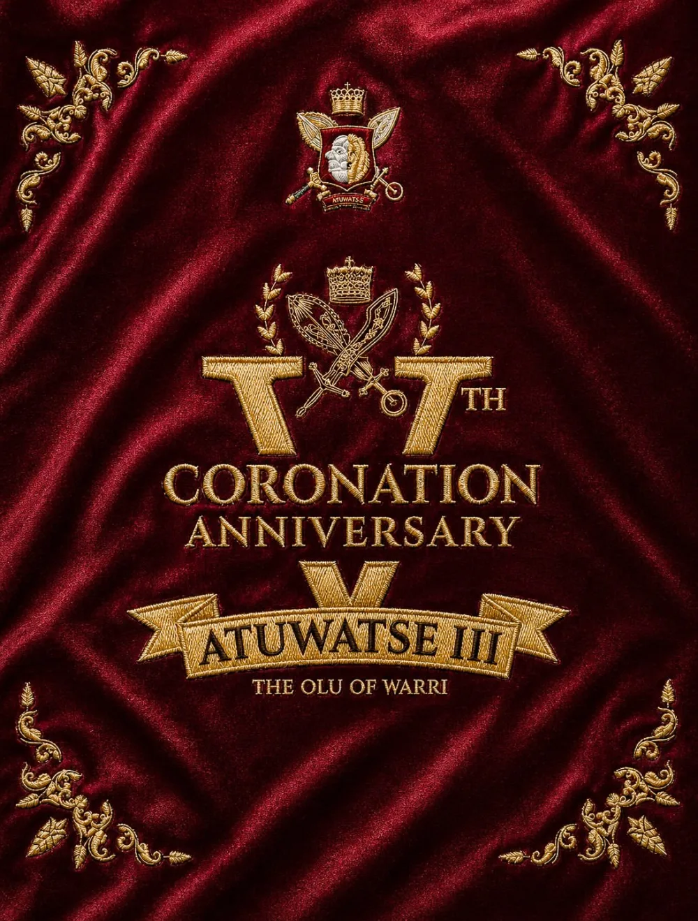 Official artwork for the 5th Coronation Anniversary of Ogiame Atuwatse III