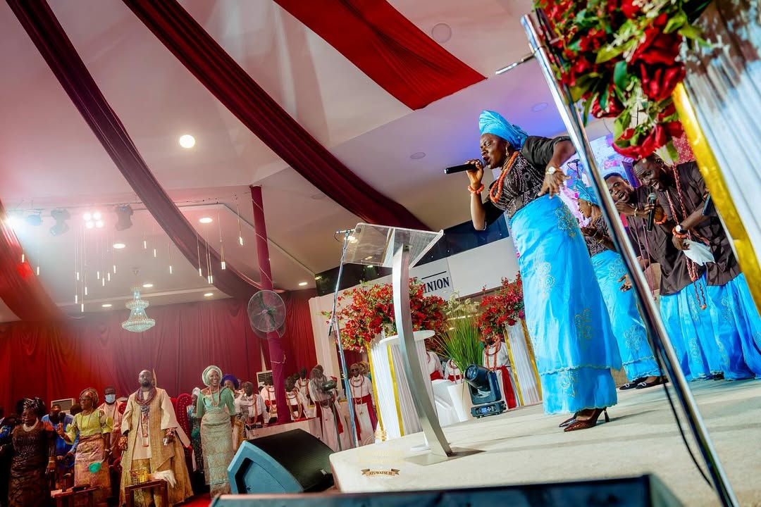 Congregation during thanksgiving service