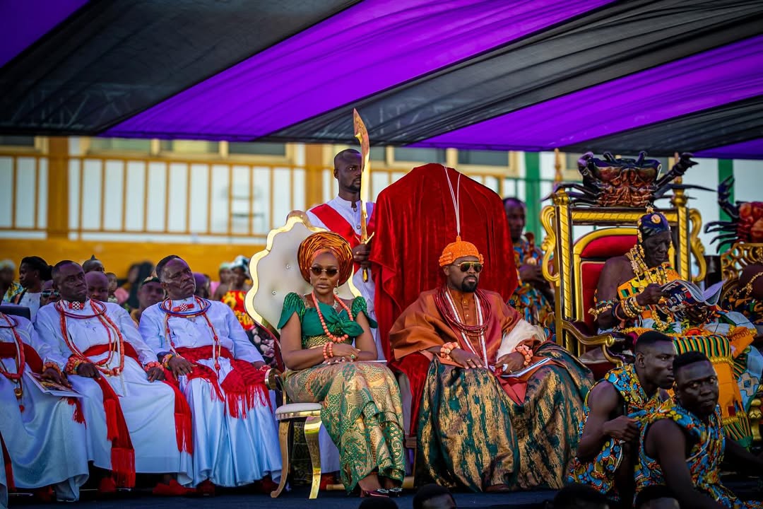 Traditional dance at Oguaa Fetu Afahye