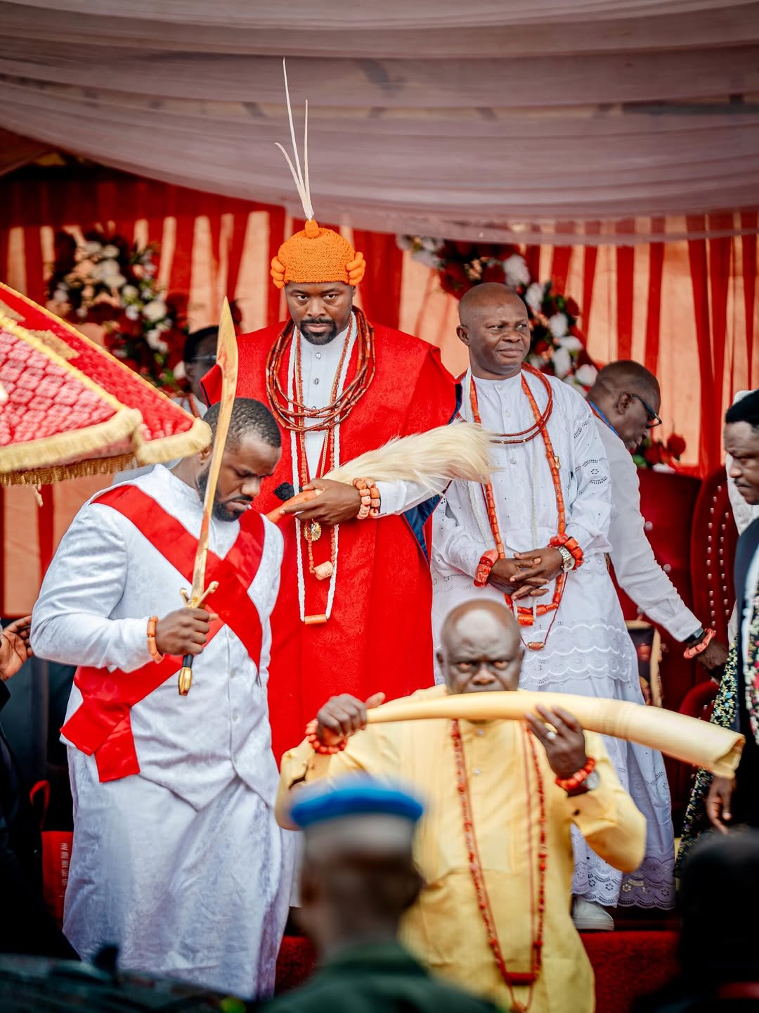 Traditional procession during Ugwa Olu