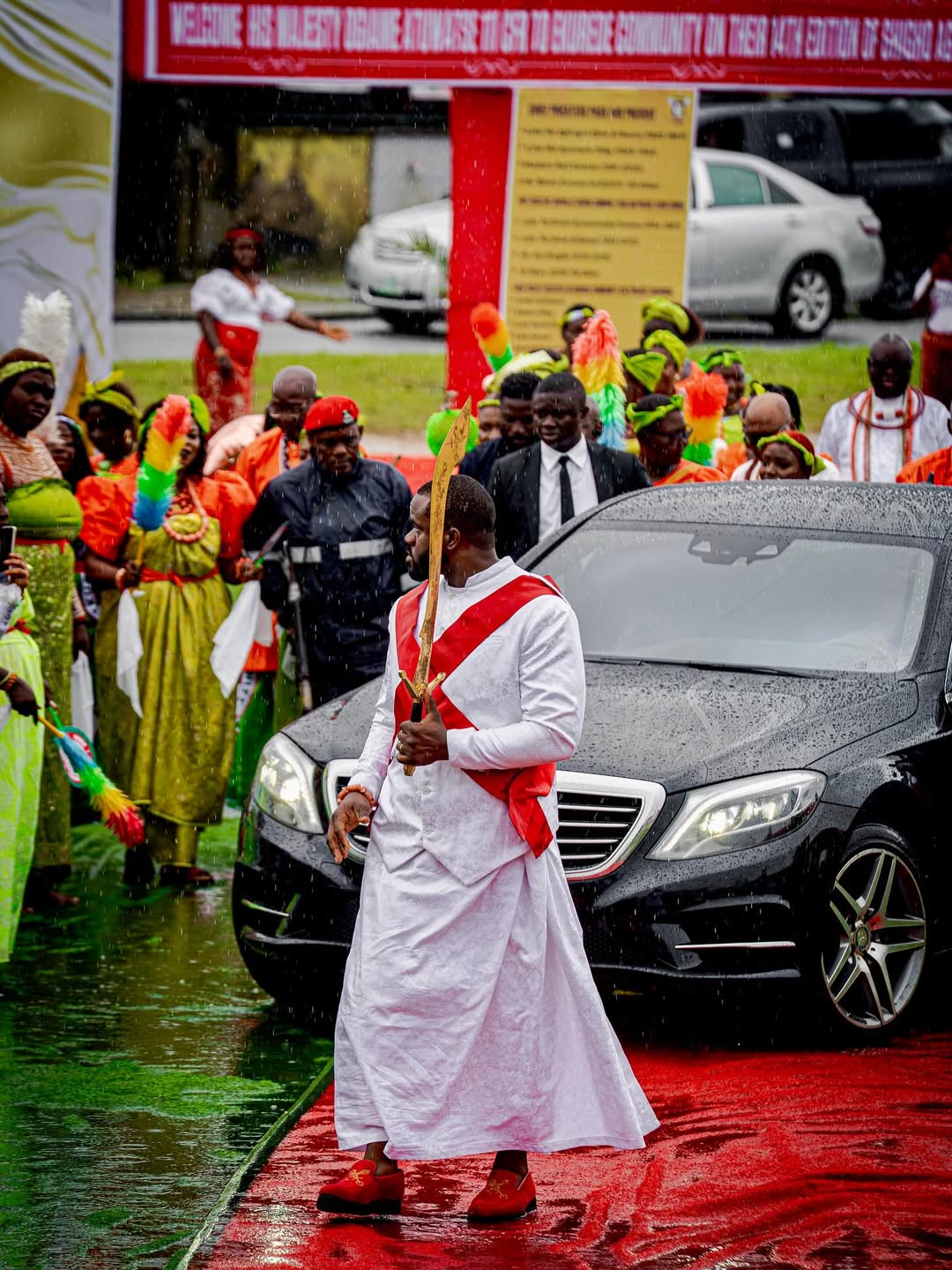 Traditional procession during Ugwa Olu
