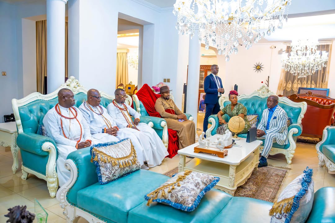 His Majesty meeting national leaders in Sierra Leone