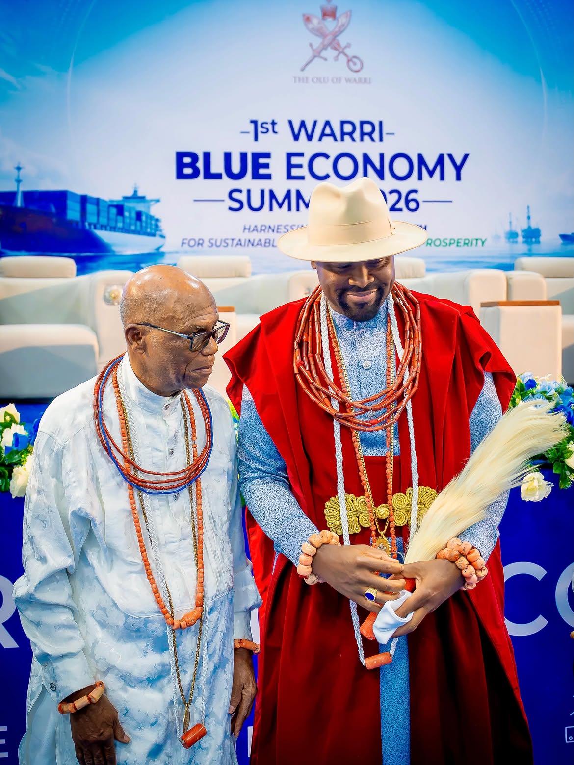 Ogiame Atuwatse III at the 1st Warri Blue Economy Summit