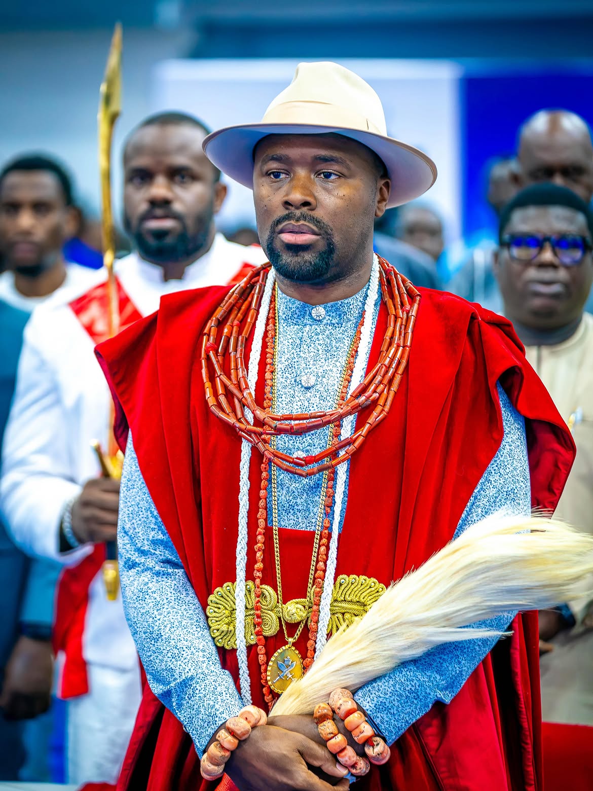 His Majesty Ogiame Atuwatse III at the Warri Blue Economy Summit