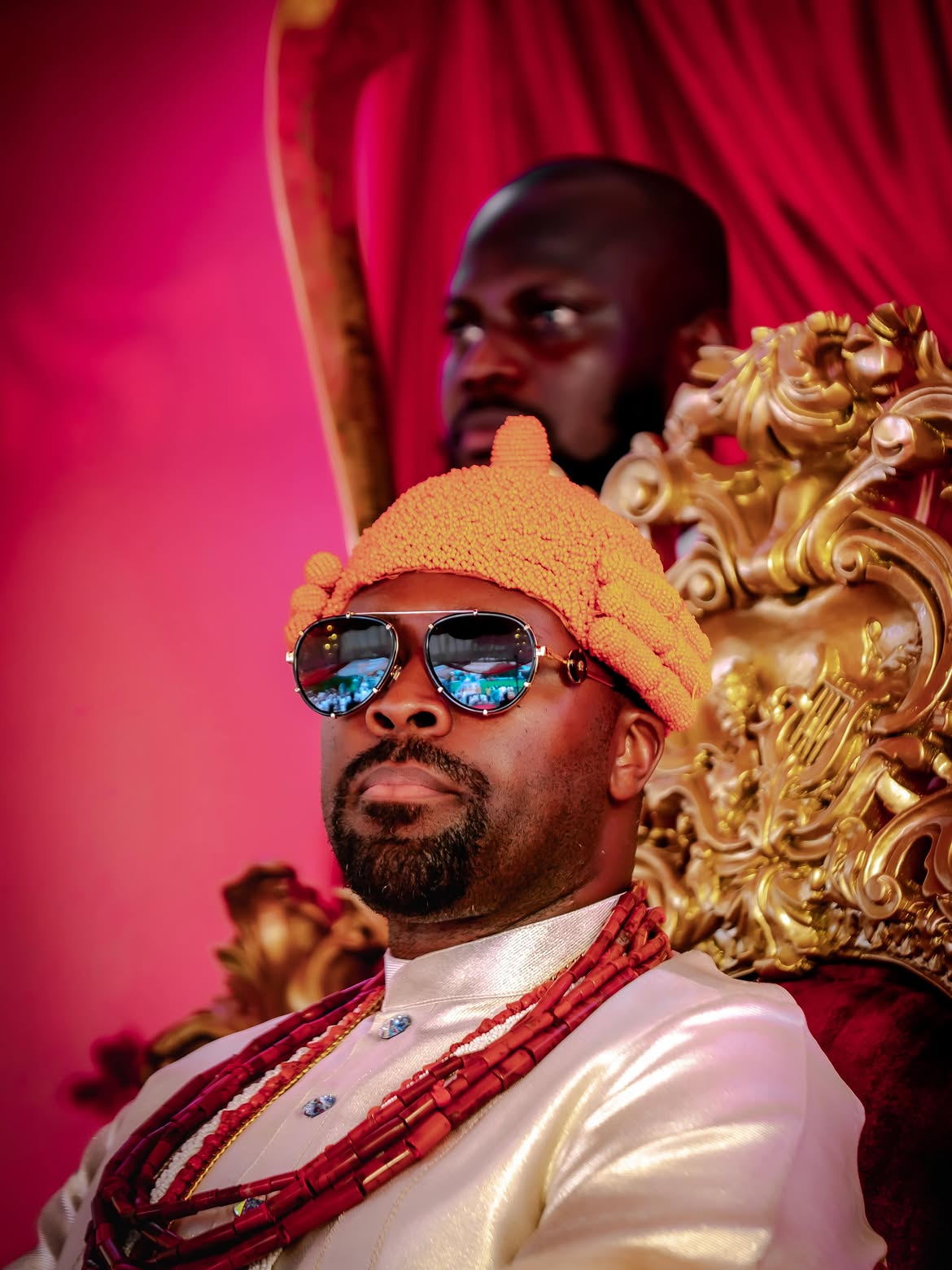 Portrait of His Majesty during the ceremony